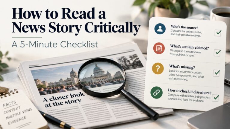 How to Read a News Story Critically: A 5-Minute Checklist